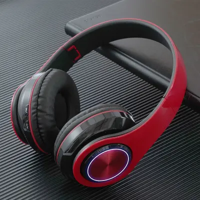 Živahne rdeče Bluetooth slušalke B39 - Brezžične