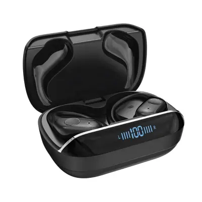 Brezžične slušalke za šport z ušesnim kavljem in odpravljanjem hrupa