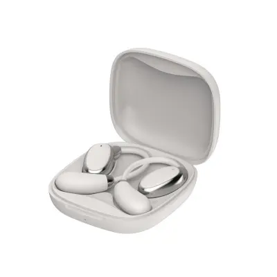 OWS Bluetooth Slušalke: Odprte, Brezžične, Športne, V5.4, Dolga Življenjska Doba Beige