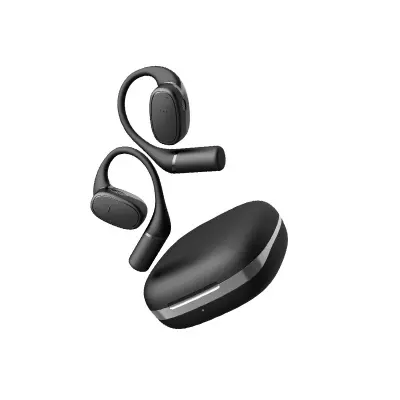 OWS Odprte Brezžične Bluetooth Slušalke z Dolgo Življenjsko Dobo Baterije Black