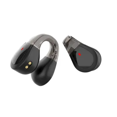 Brezžične Bluetooth 5.4 slušalke z ušesno sponko za udobno poslušanje Black