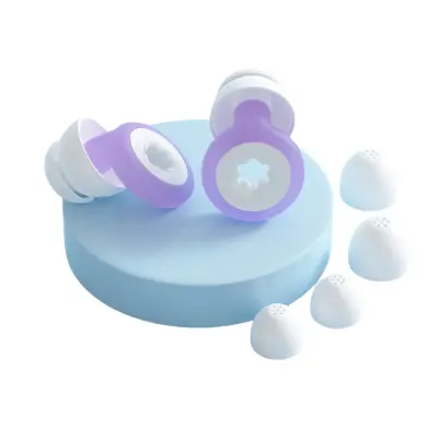 Silikonski čepki za ušesa: Zmanjšanje hrupa za miren spanec Purple