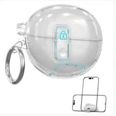 Transparentno TPU ohišje Združljivo s Slušalkami Huawei Freeclip s Stojalom