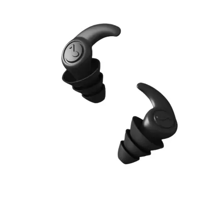 Silikonski ušesni čepki za dušenje hrupa za spanje, učenje in potovanja Black