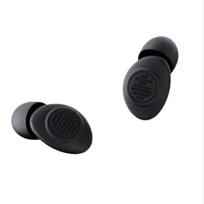 Novi silikonski ušesni čepki za izolacijo hrupa za miren počitek Black