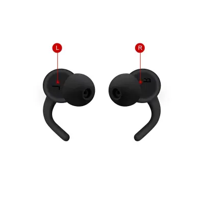 Silikonski ušesni čepki za zmanjševanje hrupa s filtrom za spanje in plavanje Black