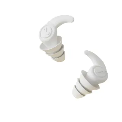 Silikonski ušesni čepki za dušenje hrupa za spanje, učenje in potovanja White