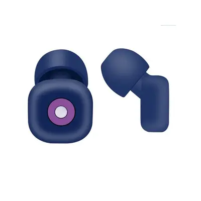 Silikonski ušesni čepki za zmanjševanje hrupa z notranjim filtriranjem Blue