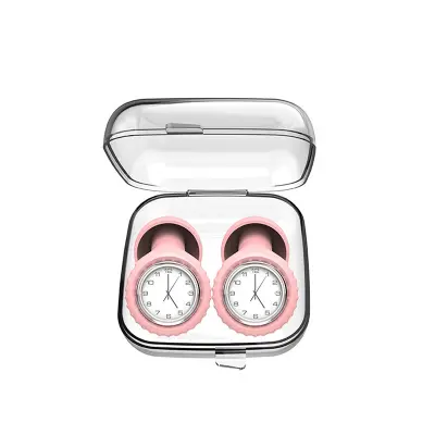 Roza srebrni ušesni čepki za spanje S2 z zmanjševanjem hrupa in udobjem Pink