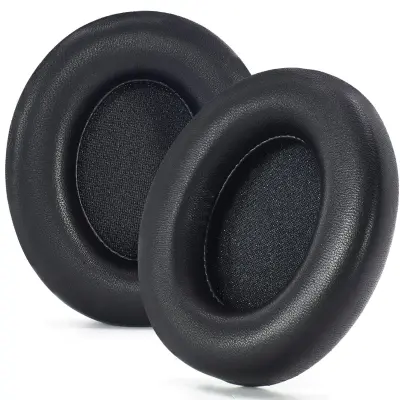 Zamenjava/Združljivi Deli - Usnjeni Naušesniki za Beats Studio Pro - 2 Kosa Black