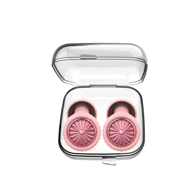 Roza silikonski ušesni čepki Air Force 1 K2 za zmanjševanje hrupa PinkGold