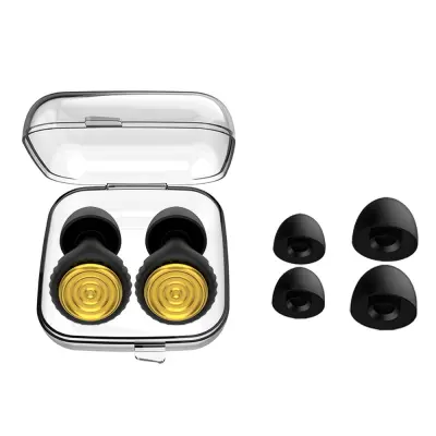 Roza silikonski ušesni čepki za spanje z zmanjševanjem hrupa Black&Gold