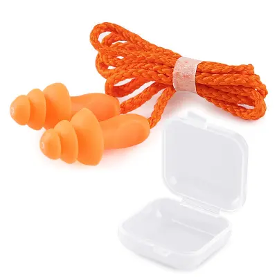 Čepki za ušesa z vrvico - Zmanjšanje hrupa in vodoodpornost Orange