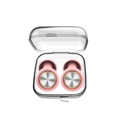 Udobni silikonski ušesni čepki za spanje z zmanjševanjem hrupa - roza/srebrna Pink