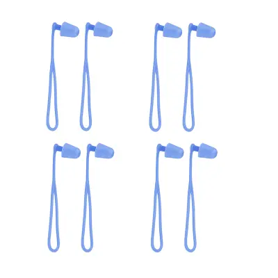 Varno in priročno: 073 ušesni čepi z vrvico - 4 pari Blue