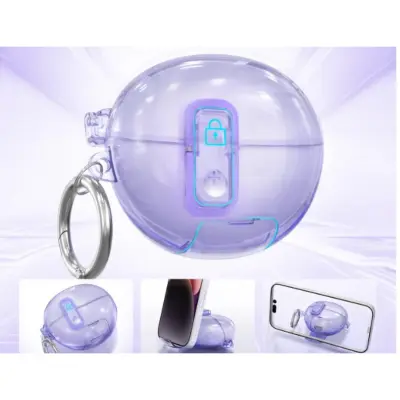 Zaščitno Ohišje TPU Združljivo s Slušalkami Huawei Freeclip - Vijolično