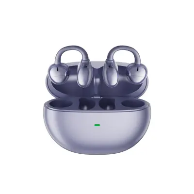 Udobne ušesne slušalke Bluetooth 5.4 z dolgotrajno baterijo Purple