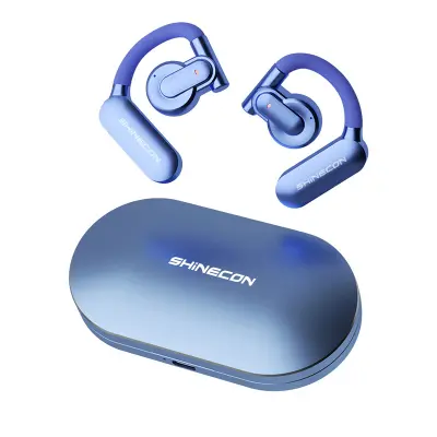 Vijolične Bluetooth 5.3 slušalke: Dolga življenjska doba baterije, udobje Purple