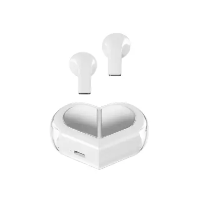 V5.4 Bluetooth 5.4 Slušalke z Ohišjem za Polnjenje - Čip AB5756c White