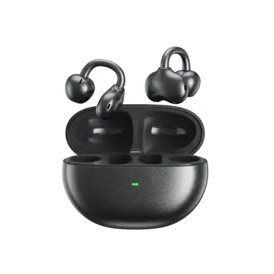 Udobne Bluetooth slušalke za ušesa z dolgotrajno baterijo in nizko latenco Black