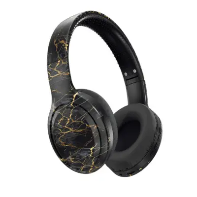 Razpokane črne Bluetooth slušalke DR-04: Potopni zvok