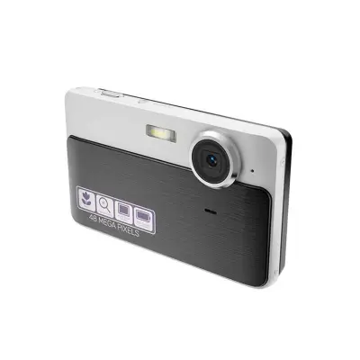 Kompaktni Črni Digitalni Fotoaparat - 48MP, 16x Zoom, Stabilizacija Slike