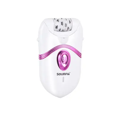 Beli električni epilator – neboleč valjčni odstranjevalec dlak z LED lučko