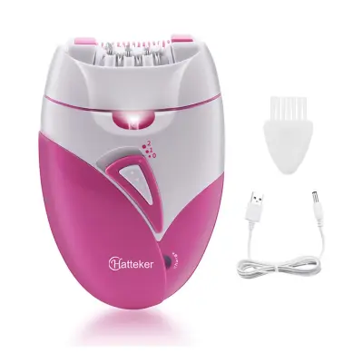 Električni epilator Rose Red - neboleča odstranitev dlak z USB in LED