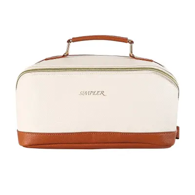 Prenosna Potovalna Vodoodporna Torba za Ličila - Organizator Toaletnih Pripomočkov White