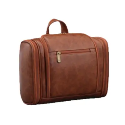 Zložljiva moška toaletna torbica za obešanje - Velika vodoodporna potovalna torbica Brown