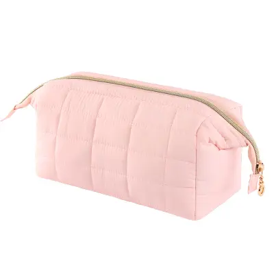 Toaletna torbica, mehka kozmetična torbica z veliko prostornino Pink
