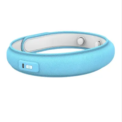 Modri vibracijski Bluetooth masažer za oči z vgrajeno glasbo in glasovnim prenosom