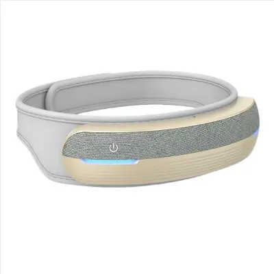 Siv masažer za oči s pritiskom zraka, toploto, vibracijo in Bluetooth glasbo