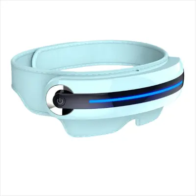 Integriran masažer za glavo in oči z zračnim tlakom, vibracijo in toploto Blue