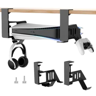 PS5 Nosilec za Konzolo - Podpultni Nosilec s PS VR2 Držalom