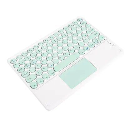 Bluetooth tipkovnica z okroglimi tipkami in sledilno ploščico + Bluetooth miška Green