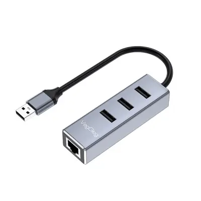 USB na Gigabit Ethernet adapter s 3-portnim USB hubom - 10/100/1000Mbps
