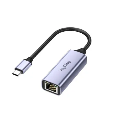 Type-C na Ethernet Adapter - 100Mbps Aluminijasta Zlitina za Stabilno Povezavo