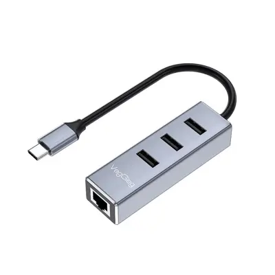 Type-C na Ethernet adapter - Gigabit Ethernet in 3-portni USB Hub