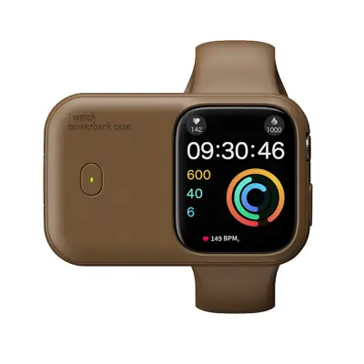 Združljiv magnetni polnilnik za Apple Watch iWatch (44/45/46 mm) Brown