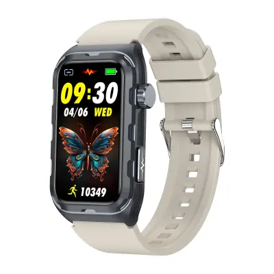 Pametna zapestnica z EKG, merjenjem telesne sestave in spremljanjem zdravja Beige