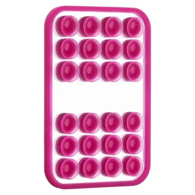 Univerzalno držalo za telefon z ogledalom in priseskom, prostoročno Rose red