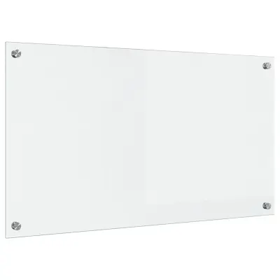 vidaXL Zaščita za kuhinjo Transparentno 90 x 50 cm kaljeno steklo