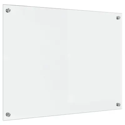 vidaXL Zaščita za kuhinjo Transparentno 80 x 60 cm kaljeno steklo