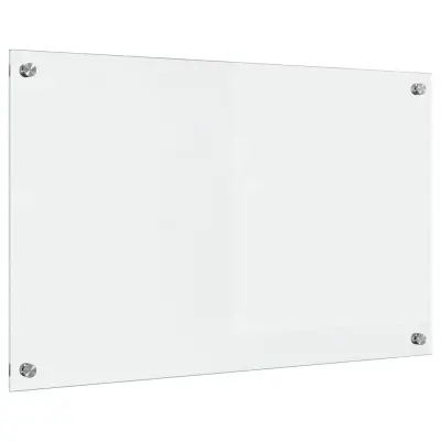 vidaXL Zaščita za kuhinjo Transparentno 80 x 50 cm kaljeno steklo