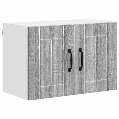 vidaXL Stenska kuhinjska omarica z vrati Siva Sonoma 60 x 31 x 40 cm