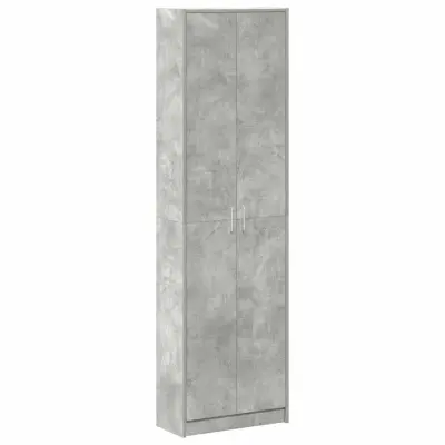 vidaXL Garderobna omara Betonsko siva 55 x 25 x 189 cm Konstruiran les
