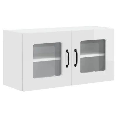 vidaXL Kuhinjski element Kalmar Visok sijaj bela 80 x 31 x 40 cm