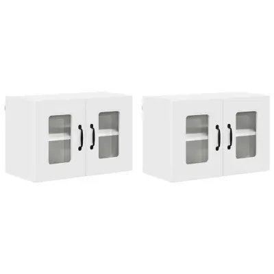 vidaXL Kuhinjski element Kalmar 2 pcs Bela 60 x 31 x 40 cm