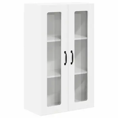 vidaXL Stenska kuhinjska omarica Bela 60 x 31 x 100 cm Konstruiran les